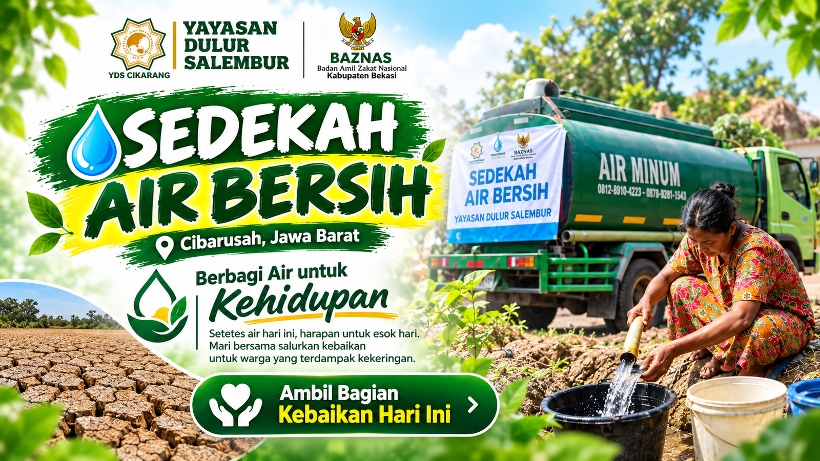 Setetes Kepedulian Anda, Sumber Kehidupan bagi Mereka